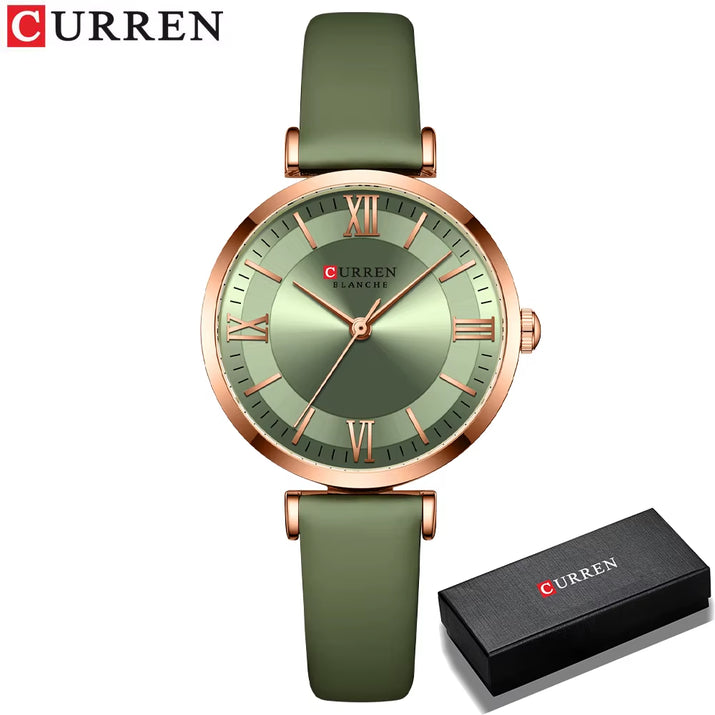 NEW  Watches Women'S Quartz Leather Wrsitwatches Fashionable Classic Clock Montre Femme