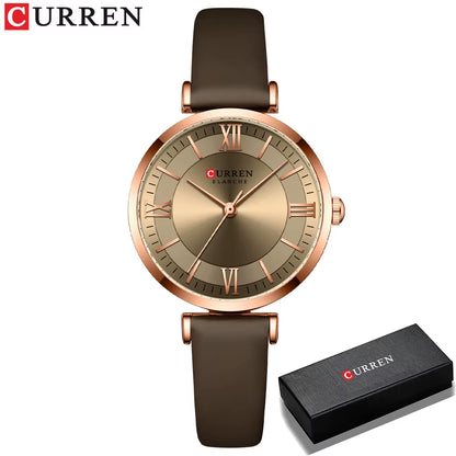 NEW  Watches Women'S Quartz Leather Wrsitwatches Fashionable Classic Clock Montre Femme