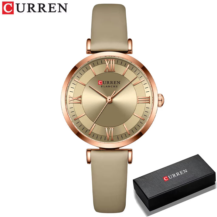 NEW  Watches Women'S Quartz Leather Wrsitwatches Fashionable Classic Clock Montre Femme